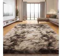 LIUNADM Moderne à Poils Longs 190 x 280 cm Super Doux, Shaggy Doux et Confortable Tapis Décoratif, Tapis de Chambre pour Salon Chambre, Brun