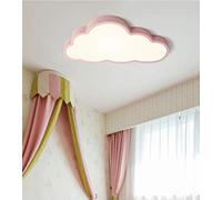 LIUNIAN Le plafonnier ultra-mince a mené la lampe de plafond de bande dessinée de nuages créatifs de 5cm pour la maternelle de chambre à coucher de filles de garçons, lumière blanche chaude, 36W