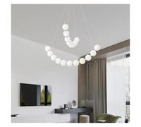 LIUNJHUY Collier de Luxe LED Lustre de Plafond Acrylique Rond Haricot plafonnier Salon Loft Pendentif lumières décorations pour la Maison Interesting