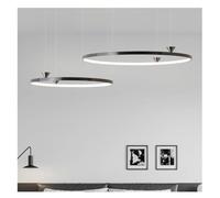 LIUNJHUY Lampe à Suspension LED pour Salon, Tout en cuivre, Lampe Principale Circulaire de Style Italien, Lampe de Chambre à Coucher, luminaire décoratif d'intérieur (Dai 40cm 60cm) Interesting