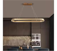 LIUNJHUY Lampes à Suspension LED à Anneau Moderne à intensité Variable Compatible avec la Table de Bureau de Cuisine Lustre de Salle à Manger décor Minimaliste éclairage Lustres luminaire, Lampe à Sus