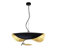 LIUNJHUY Luminaire Suspendu Nordique Moderne Minimaliste en Forme de Feuille, luminaire Suspendu doré, luminaire de Plafond réglable pour Cuisine, îlot, Bar, Salle à Manger, Ferme, LED Interesting