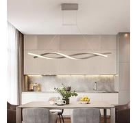 LIUNJHUY Plafonnier LED à intensité Variable avec Lustre Design télécommandé, Lampe Suspendue en Aluminium et Gel de silice en PVC pour Salon, Salle à Manger, éclairage décoratif Interesting