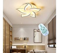 LIUNJHUY Plafonnier LED Type De Fleur Plafonnier avec Télécommande Dimmable Garçon Chambre d'enfants Filles Acrylique Abat-Jour Plafonniers Maternelle Chambre d'enfants Salon Salle D'étude