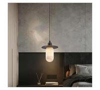 LIUNJHUY Série de marbre Naturel LED Lustre Suspension Luminaire Lampen albâtre Lampe Suspendue pour Salon(C) Interesting