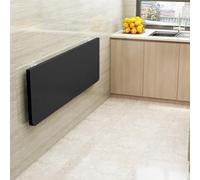 LIUNNCC Table Murale Rabattable en Bois,Table De Cuisine,Table Murale Facile A Poser,Table À Rabat pour Cuisine Chambre Salon Bureau,Blanchisserie,Table Enfant,Peu Encombrant (Noir-60 * 30 * 1.6cm)