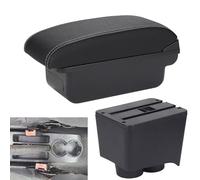 LIURONGKEYI Accoudoirs Boîte Voiture pour VW Polo Mk5 6R Vento 2002-2009, Console Centrale Accoudoirs Boîte Rangement Intérieur Organiseur Box Accessoires,B/White-Line-NO USB