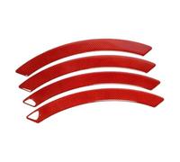 LiuROSE Voiture Roue Sourcils Protection pour BMW 6 Series GT 630i 640i Debut Edition 630d 2000-2023 2024,Universel Protection Anti-Collision Élargissement d'aile de Roue Décoration,B-Red