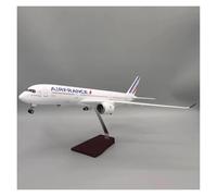 LIUSANG Avion à l'échelle Machine de Moulage sous Pression, lumière LED for Avion Air France A350 Airbus, 47CM 1:142, modèle Fini, Cadeaux de fête Convient pour l'affichage(with Light)