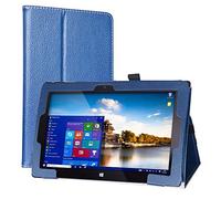 LiuShan Compatible avec FWIN232 Plus S1 Coque,PU Cuir Etui et Pliable Stand Folio Housse Coque Couverture pour Fusion5 FWIN232 Plus S1 /FWIN232 Plus N4120 10-inch Tablet(Not Fit Pro N4120),Bleu