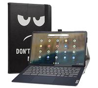 LiuShan Compatible avec Lenovo Ideapad Duet 5 Tablette Coque,Slim PU Cuir Etui et Pliable Stand Folio Coque Couverture pour 13.3" Lenovo IdeaPad Duet 5 Chromebook Tablette 2 en 1,Don't Touch