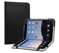 LiuShan Compatible avec Microsoft Surface Duo, étui fin pliable en cuir PU avec support pour tablette Microsoft Surface Duo 8,1" (ATT, Verizon et Tmobile) Noir