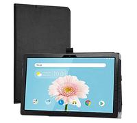 LiuShan Compatible avec TECLAST P20HD Coque,TECLAST M40 Pro Coque，Slim PU Cuir Etui et Pliable Stand Folio Coque Couverture pour 10.1" TECLAST P20HD / M40 / M40SE / M40 Pro Tablet,Noir