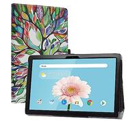 LiuShan Compatible avec TECLAST P20HD Coque,TECLAST M40 Pro Coque，Slim PU Cuir Etui et Pliable Stand Folio Coque Couverture pour 10.1" TECLAST P20HD / M40 / M40SE / M40 Pro Tablet,Love Tree