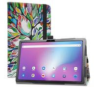 LiuShan Coque pour Blackview Tab 11 WiFi，PU Cuir Etui et Pliable Stand Folio Coque pour Blackview Tab 11 WiFi/OSCAL Pad15（2023） Android Tablette 10.36 Pouces,Love Tree