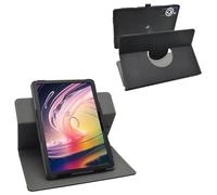 LiuShan Étui Rotatif à 360° + Housse Amovible Coque pour DEERTiME E9/SUAAT S10/DigiLand 1058 MID1058/DigiLand MID1058-AD/DigiLand R10 XS MID1061 10.1 Pouces Tablette,Noir