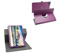 LiuShan Étui Rotatif à 360° + Housse Amovible Coque pour TABWEE T80/ZENVA T80/TPZ T10B 10.1 Pouces Tablette,Violet