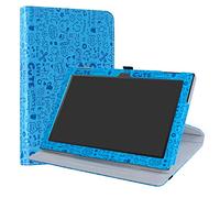 LiuShan Lenovo Tab4 10 Rotary Coque,360°Rotation Rotatif étui avec Rabat Stand Support Housse Coque Couverture pour Lenovo Tab 4 10.1" 2017 Release(TB-X304) Tablet,Bleu Clair