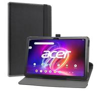 LiuShan pour Acer Iconia Tab P11, Slim PU Cuir Etui et Pliable Stand Folio Coque Couverture pour Acer Iconia Tab P11 11-Pouces Tablette, Noir