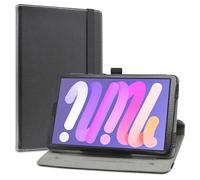 LiuShan pour Headwolf FPad7,PU Cuir Etui et Pliable Stand Folio Coque Couverture pour Headwolf FPad7 /FPad7 Pro/FPad6/DOOGEE T20 Mini/ALLDOCUBE iplay 50 Mimi Pro Tablette 8.4 Pouces,Noir