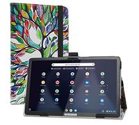 LiuShan pour Lenovo ideapad Duet 3 chromebook ，PU Cuir Etui et Pliable Stand Folio Coque pour Lenovo IdeaPad Duet 3 Chromebook 10.95 Pouces 2-en-1 Tablette (Modèle:11Q727),Love Tree