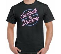 LIUSSUIL fik Cocktail T-Shirt Mens Funny and Dreams Logo Movie Inspired Stag Doo Fancy Dress Manches Courtes(3X-Large)