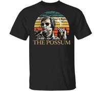 LIUSSUIL Retro Movie Lines The Possum George Jones Retro Movie Humor Black Men's and Women's T-Shirts Manches Courtes(Small)