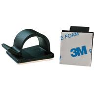 LIUW-Lot De 20 Supports De Câbles Autocollants - 8 Mm - Noir - 3 M - Gestion Des Câbles De Bureau - Câble De Charge Usb - Câble D'Alimentation - Câble Audio Pour Voiture