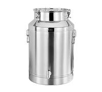 LIUWOPA Bidon de Transport et de Stockage de Lait Robuste - Seau à Lait en Acier Inoxydable 304 avec Couvercle à Joint en Silicone et Robinet pour récipient de Stockage de Liquide, 48 L 35 * 54 cm