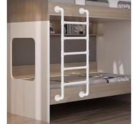 LIUWOPA Échelle murale en métal pour lit superposé - Économie d'espace - Pour fenêtre de sous-sol - Pour la sécurité de la maison - Blanc - 100 à 300 cm