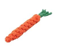 LiuXaofei 1pc Jouets for Chien de Compagnie Dessin animé Animal Chien Jouets à mâcher Durable Tressé Résistant Aux Morsures Chiot Molaire Nettoyage Dents Corde en Coton Jouet(Carrot)