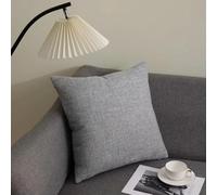 LIUXIN 1 Pcs Housse de Coussin pour canapé, Chambre à Coucher, Salon, taie d'oreiller en Coton Solide, Douce et Respirante, décoration Nordique