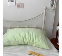 LIUXIN 1 Pcs Taie d'oreiller rectangulaire en Pur Coton Floral pour Une Personne, Style Campagne Vintage, Fermeture à enveloppe, Douce et Confortable