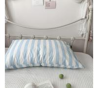 LIUXIN 1 Pcs Taie d'oreiller rectangulaire en Pur Coton Floral pour Une Personne, Style Campagne Vintage, Fermeture à enveloppe, Douce et Confortable