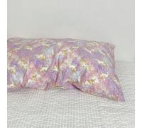 LIUXIN 1 Pcs Taie d'oreiller rectangulaire en Pur Coton Floral pour Une Personne, Style Campagne Vintage, Fermeture à enveloppe, Douce et Confortable