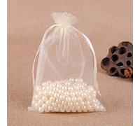 LIUXIN 100 pcs Multi-Taille en Mousseline De Soie Organza Sacs De Mariage Fête d'anniversaire Bonbons Chocolat Sacs De Noël Halloween Cadeau Boîte Sacs d'emballage