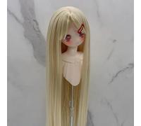 LIUXIN 1Pcs 1/3 & 1/4 & 1/6 Perruque de poupée Bjd avec Frange Perruque Longue et Droite Accessoires de Maquillage pour Filles