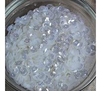 LIUXIN 20g Transparent Coupe Paillettes Paillettes Lâche Rond Sequin 6mm Coudre Paillettes Bricolage Artisanat Scrapbook De Mariage Décoration Tissu Fête