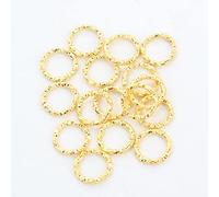 LIUXIN 50-100 pièces 8-20mm plaqué Or Argent Anneaux de Saut Rond torsadé Anneaux fendus connecteurs pour la Fabrication de Bijoux Bricolage Fournitures Faites à la Main
