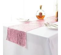 LIUXIN 6 pièces Chemin de Table à Paillettes argenté pour Anniversaire, Mariage, fête, Vacances, décoration de mariée