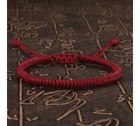 LIUXIN Bracelet Porte-Bonheur tressé Fait Main, réglable, nœud King Kong, Fil Rouge, Breloques pour Femmes, Hommes, Couples Amoureux