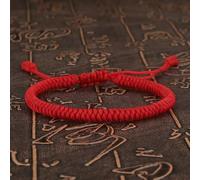 LIUXIN Bracelet Porte-Bonheur tressé Fait Main, réglable, nœud King Kong, Fil Rouge, Breloques pour Femmes, Hommes, Couples Amoureux