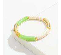 LIUXIN Bracelets bohèmes en Fil Acrylique pour Femmes, en résine, empilables, Tubes Fins, Perles Extensibles, Bijoux