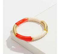 LIUXIN Bracelets bohèmes en Fil Acrylique pour Femmes, en résine, empilables, Tubes Fins, Perles Extensibles, Bijoux