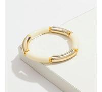 LIUXIN Bracelets bohèmes en Fil Acrylique pour Femmes, en résine, empilables, Tubes Fins, Perles Extensibles, Bijoux