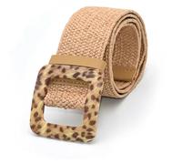 LIUXIN Ceinture tressée en Bois pour Femme, Style Trench-Coat, décorative, Style bohème, en Lin