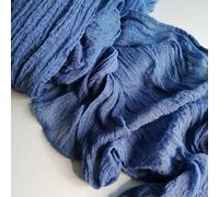 LIUXIN Ensemble de 2 chemins de Table en Gaze Verte Semi-Transparente, nappes en Mousseline pour Mariage, fête prénuptiale, décoration de Table bohème