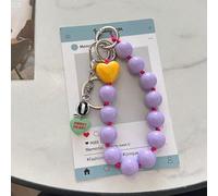 LIUXIN Étui de téléphone Portable Polyvalent de Couleur Unie avec Perles, Pendentif Universel pour Sac d'appareil Photo, Porte-clés, Accessoire de Suspension
