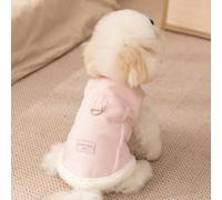LIUXIN Gilet rembourré pour Chien, vêtements d'hiver pour Petit Chien, Manteau Chaud en Coton, Veste sans Manches avec Boucle de Traction
