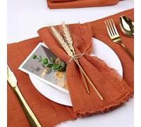 LIUXIN Lot de 30 Serviettes en Gaze de Coton Bleu Ciel 32 x 32 cm, torchon à thé, décoration de Table de Mariage, de Noël, rétro